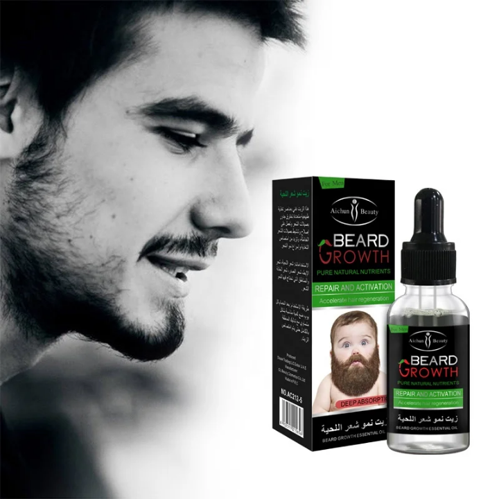 Huile de Croissance de Barbe - Aichun Beauty Beard Growth Essential Oil (Réparation & Activation)