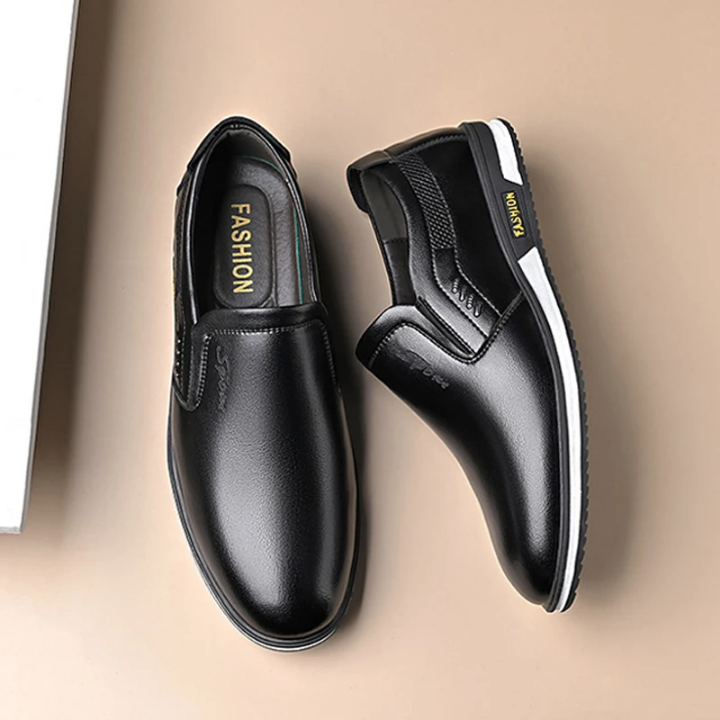 Chaussures décontractées pour hommes 2024 en cuir personnalisé, chaussures de sport en PU à semelle plate