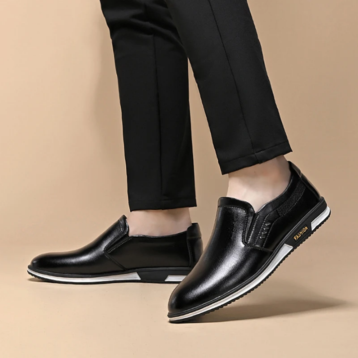 Chaussures décontractées pour hommes 2024 en cuir personnalisé, chaussures de sport en PU à semelle plate