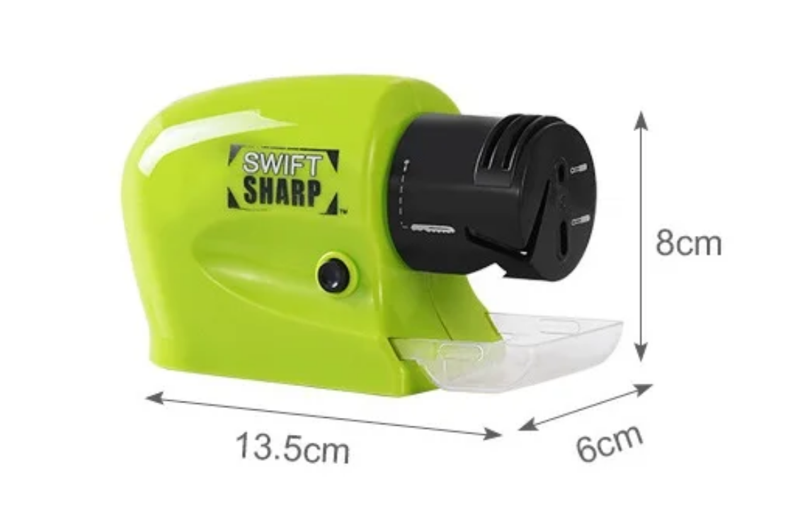 Affûteur Couteaux Électrique Swift Sharp - Aiguiseur Lames, Ciseaux, Tournevis - 3 Étapes Pro - Vu à la TV, Aiguiseur Électrique Multifonction Swift Sharp - Pour Couteaux Cuisine, Ciseaux, Outils - Affûtage Diamant