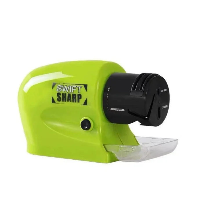 Affûteur Couteaux Électrique Swift Sharp - Aiguiseur Lames, Ciseaux, Tournevis - 3 Étapes Pro - Vu à la TV, Aiguiseur Électrique Multifonction Swift Sharp - Pour Couteaux Cuisine, Ciseaux, Outils - Affûtage Diamant