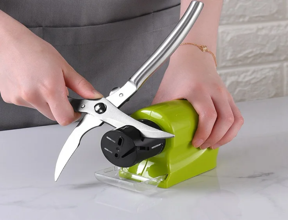 Affûteur Couteaux Électrique Swift Sharp - Aiguiseur Lames, Ciseaux, Tournevis - 3 Étapes Pro - Vu à la TV, Aiguiseur Électrique Multifonction Swift Sharp - Pour Couteaux Cuisine, Ciseaux, Outils - Affûtage Diamant