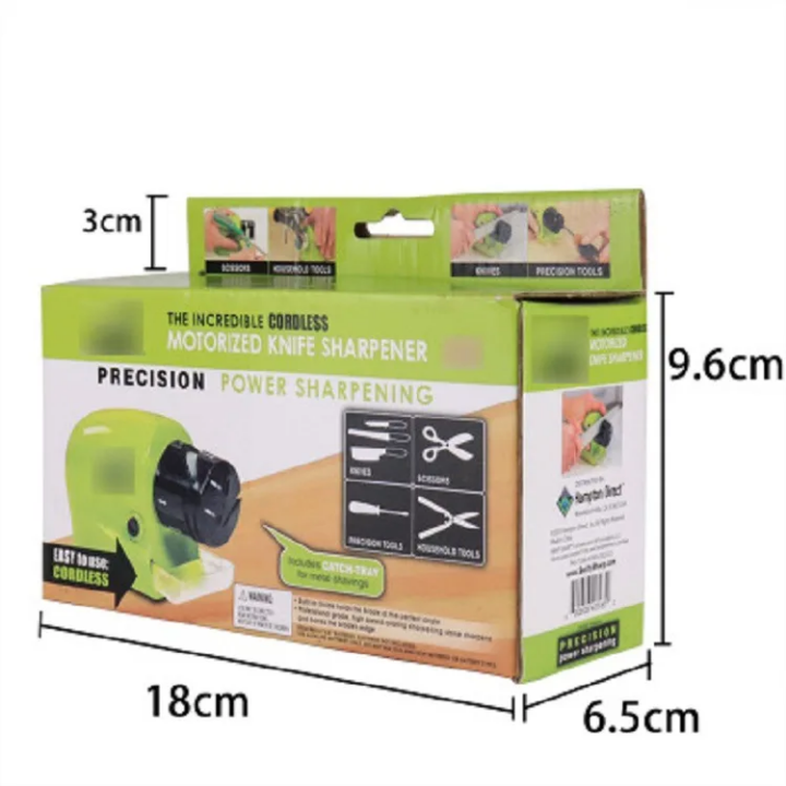 Affûteur Couteaux Électrique Swift Sharp - Aiguiseur Lames, Ciseaux, Tournevis - 3 Étapes Pro - Vu à la TV, Aiguiseur Électrique Multifonction Swift Sharp - Pour Couteaux Cuisine, Ciseaux, Outils - Affûtage Diamant
