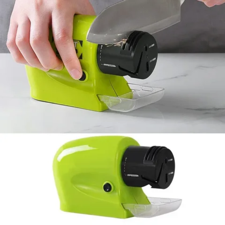 Affûteur Couteaux Électrique Swift Sharp - Aiguiseur Lames, Ciseaux, Tournevis - 3 Étapes Pro - Vu à la TV, Aiguiseur Électrique Multifonction Swift Sharp - Pour Couteaux Cuisine, Ciseaux, Outils - Affûtage Diamant