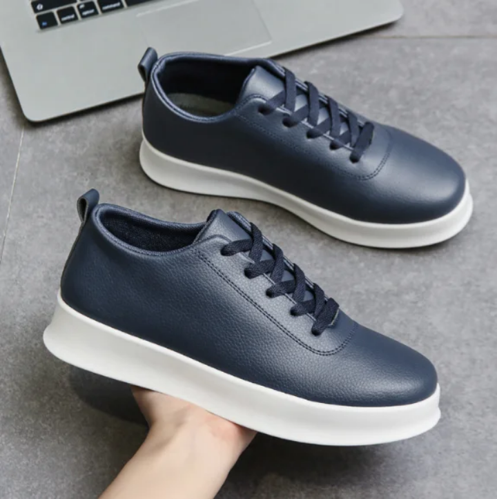 Chaussures Sneakers Homme Élégantes Bleu Marine – Confortables et Décontractées