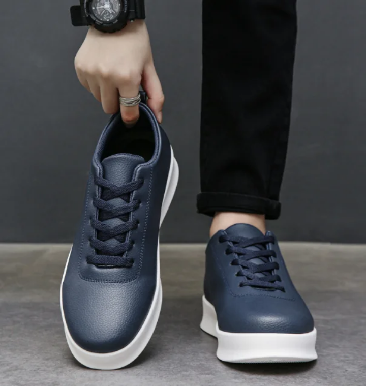 Chaussures Sneakers Homme Élégantes Bleu Marine – Confortables et Décontractées