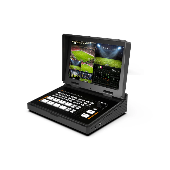 Avmatrix Shark S4 Plus Mixeur Commutateur Vidéo pour Diffusion en Direct SDI HDMI 4 Canaux 10.1 Pouces avec Diffusion et Enregistrement RTMP/SRT