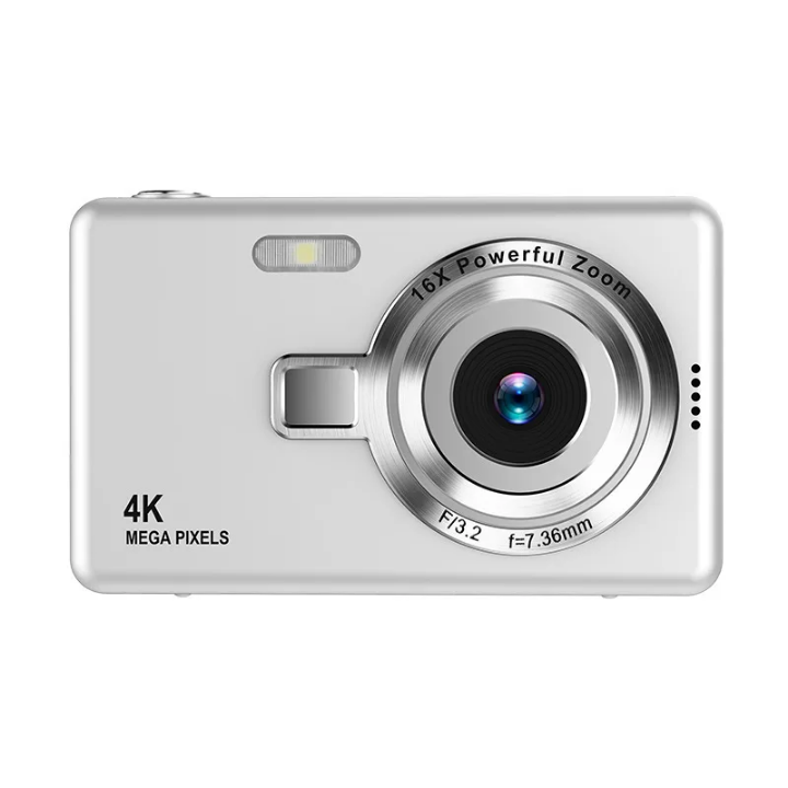 Caméra Digitale 4K Ultra HD 16X Zoom - Appareil Photo Compact Portable pour Étudiants et Voyageurs