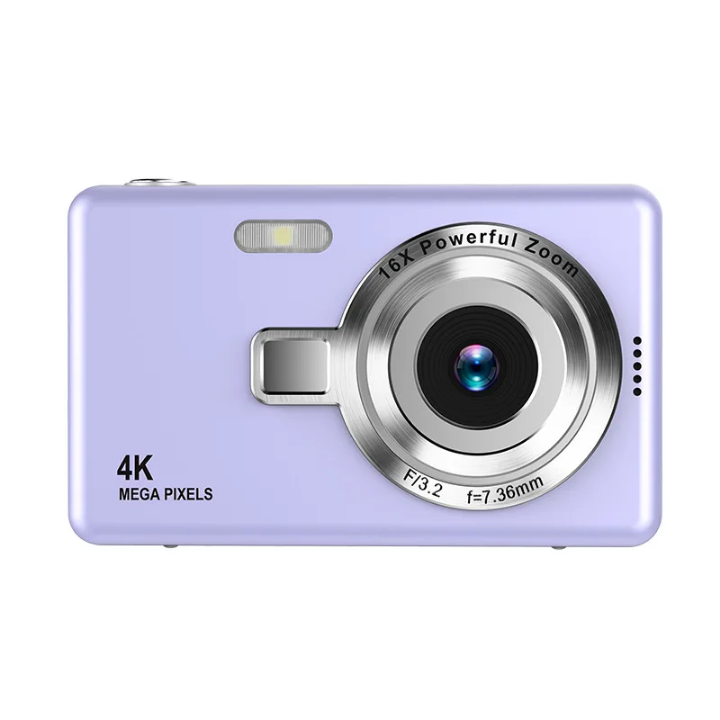 Caméra Digitale 4K Ultra HD 16X Zoom - Appareil Photo Compact Portable pour Étudiants et Voyageurs