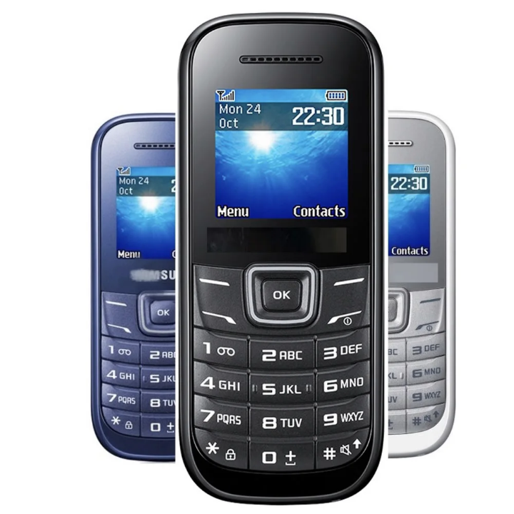 Téléphone Portable Simple E1200 à Prix Usine avec Écran Couleur TFT 1,52 Pouce, Autonomie de 15 Jours en Veille, Réseaux GSM 2G 3G