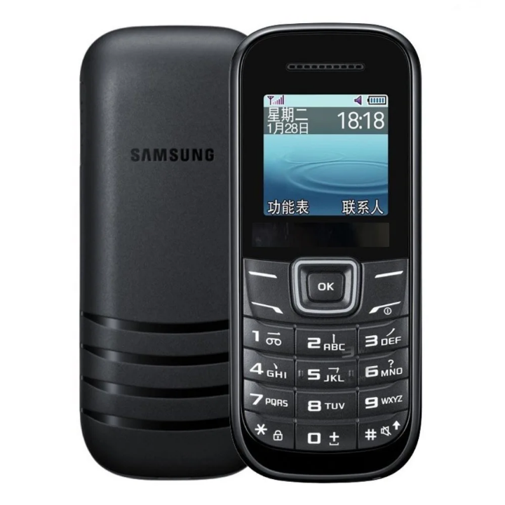 Téléphone Portable Simple E1200 à Prix Usine avec Écran Couleur TFT 1,52 Pouce, Autonomie de 15 Jours en Veille, Réseaux GSM 2G 3G