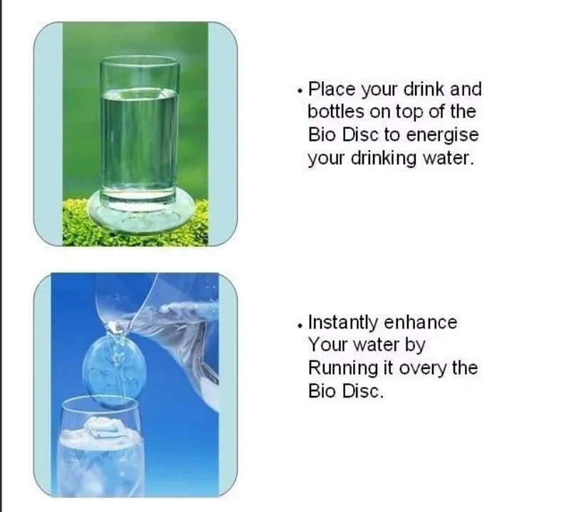 Bio Disc Énergie Scalaire - Disque de Vitalisation pour Eau et Aliments - Accessoire Bien-être