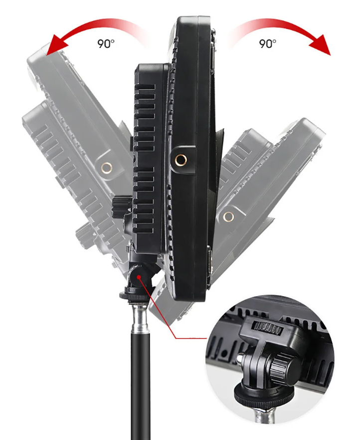 Kit Lampe LED Vidéo 660 LED Bicolore + Trépied 2m - Lumière Réglable pour YouTube, TikTok, Photo