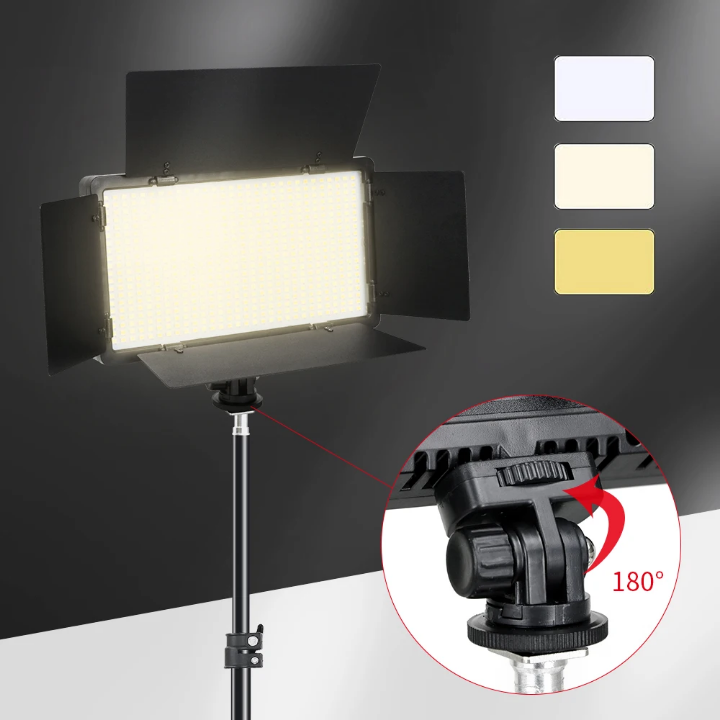 Kit Lampe LED Vidéo 660 LED Bicolore + Trépied 2m - Lumière Réglable pour YouTube, TikTok, Photo
