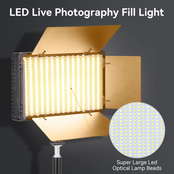 Kit Lampe LED Vidéo 660 LED Bicolore + Trépied 2m - Lumière Réglable pour YouTube, TikTok, Photo