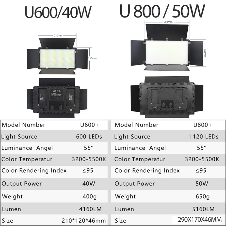 Kit Lampe LED Vidéo 660 LED Bicolore + Trépied 2m - Lumière Réglable pour YouTube, TikTok, Photo