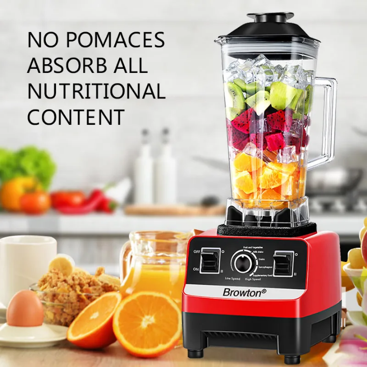 Mixeur Blender Professionnel Silver Crest 2-en-1 4500W – Blender Haute Puissance avec Moulin à Grains et Épices – Grande Capacité – Usage Domestique et Commercial