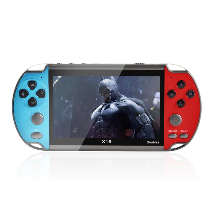 Console de Jeu Portable X19 – 5.1” Écran HD, 1000+ Jeux Rétro Préinstallés, Batterie Rechargeable – Cadeau Enfant & Adulte
