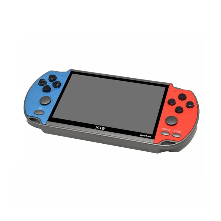Console de Jeu Portable X19 – 5.1” Écran HD, 1000+ Jeux Rétro Préinstallés, Batterie Rechargeable – Cadeau Enfant & Adulte