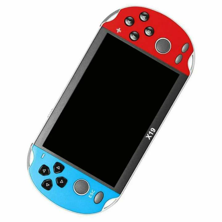 Console de Jeu Portable X19 – 5.1” Écran HD, 1000+ Jeux Rétro Préinstallés, Batterie Rechargeable – Cadeau Enfant & Adulte