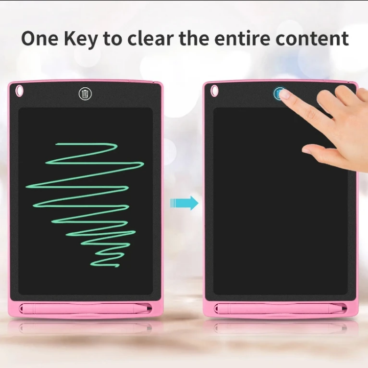 Tablette d’Écriture LCD 8.5 Pouces – Ardoise Magique Électronique avec Stylet pour Enfant et Bureau – Dessin, Notes, Anti-Gaspillage Papier – 5 Couleurs