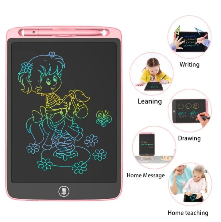 Tablette d’Écriture LCD 8.5 Pouces – Ardoise Magique Électronique avec Stylet pour Enfant et Bureau – Dessin, Notes, Anti-Gaspillage Papier – 5 Couleurs