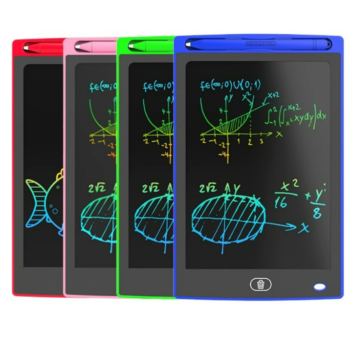 Tablette d’Écriture LCD 8.5 Pouces – Ardoise Magique Électronique avec Stylet pour Enfant et Bureau – Dessin, Notes, Anti-Gaspillage Papier – 5 Couleurs