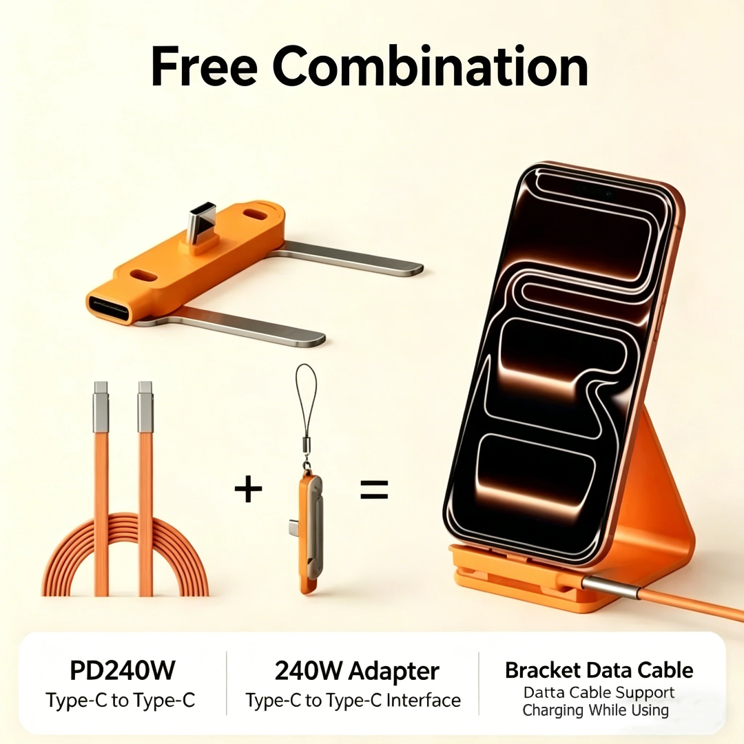 Câble de Charge Rapide USB C 240W en silicone