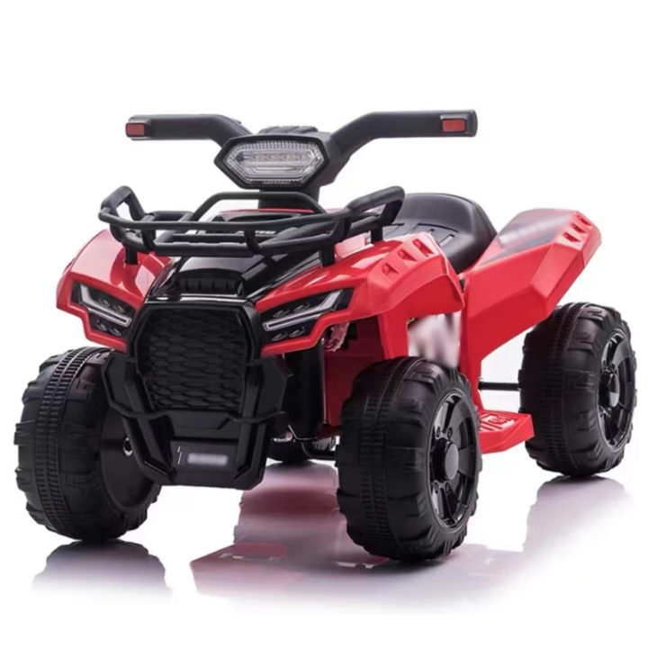 Quad Électrique Enfant 4x4 - Moto Tout-Terrain à Batterie 6V pour Enfants de 2 à 4 Ans | Jouet Extérieur Rouge