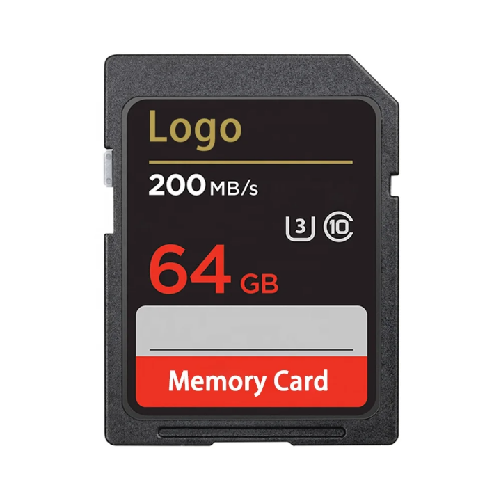 Carte Mémoire SD 32GB / 64GB / 128GB / 256GB - Vitesse 200MB/s U3 Classe 10 | Pour Appareil Photo, Caméra, Drone