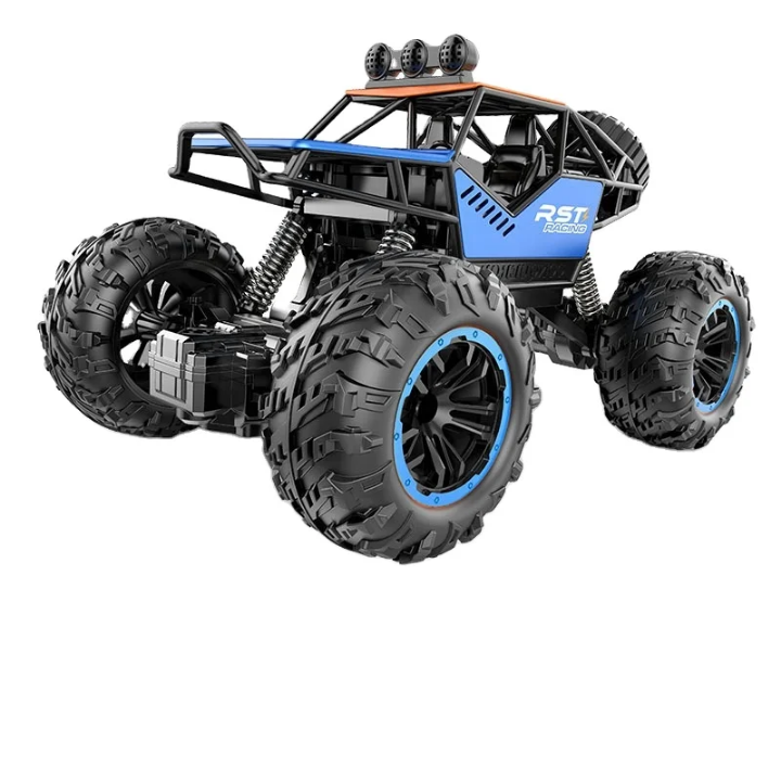 Voiture Télécommandée 4x4 Tout-Terrain RC - Monster Truck Grimper 1:18 avec Suspension | Bleu