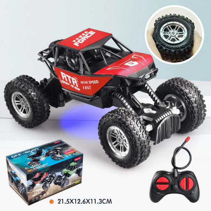Voiture Télécommandée 4x4 Tout-Terrain RC - Monster Truck Grimper 1:18 avec Suspension | Bleu