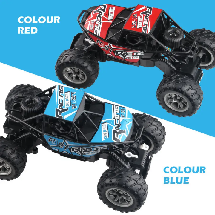 Voiture Télécommandée 4x4 Tout-Terrain RC - Monster Truck Grimper 1:18 avec Suspension | Bleu