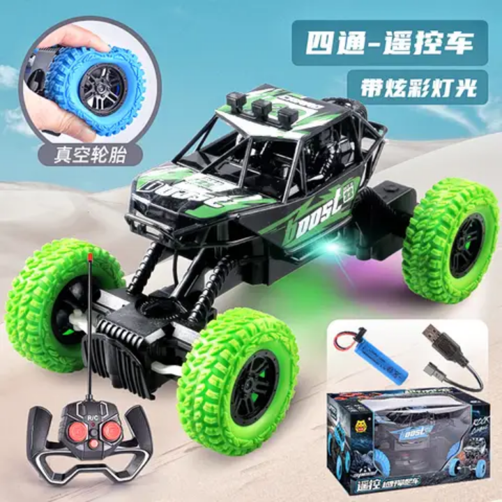 Voiture Télécommandée 4x4 Tout-Terrain RC - Monster Truck Grimper 1:18 avec Suspension | Bleu